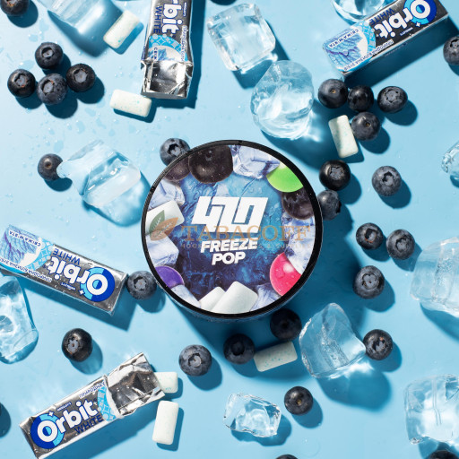 Табак для кальяна 420 Freeze Pop (Черника, жвачка «Орбит») 250 гр